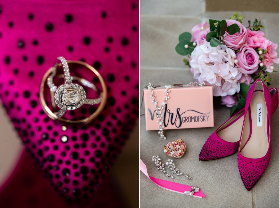 pink wedding shoes 