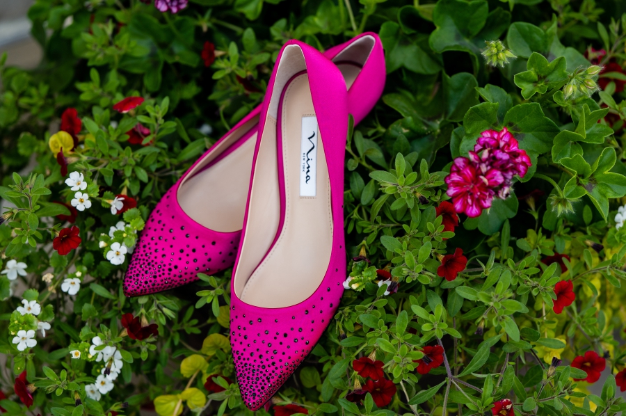 pink Nina wedding shoes 
