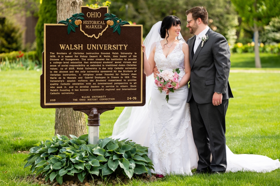 walsh university wedding in spring 
