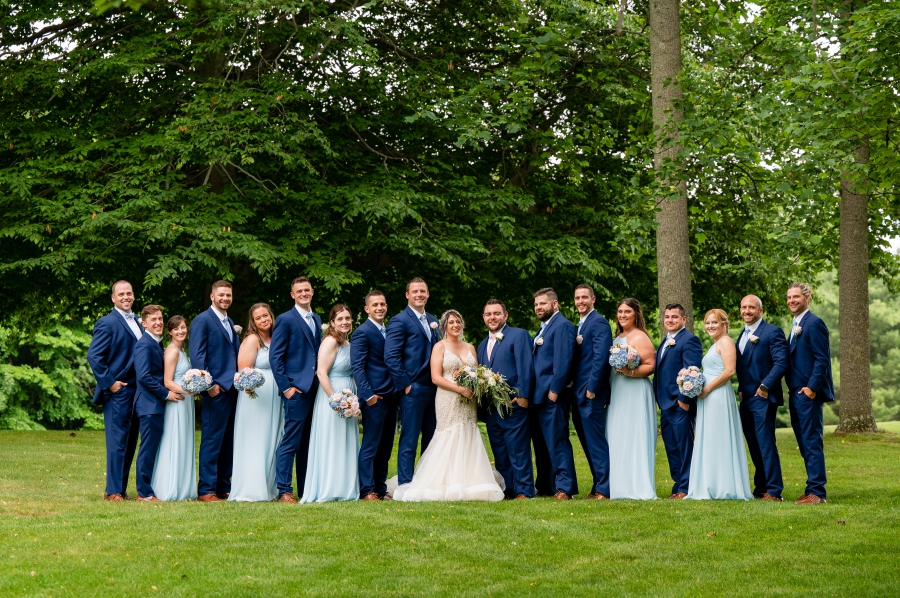 navy blue bridal party 