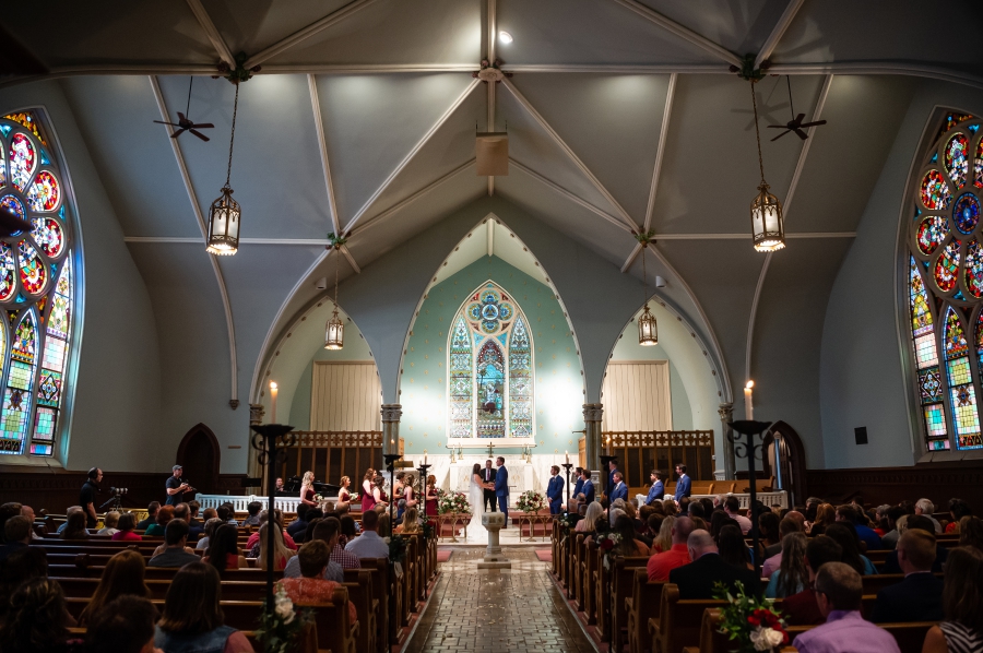 old stone chapel wedding ceremony canton, ohio 