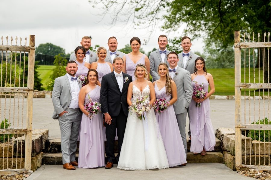 bridal party at Pine View Acres Wedding
