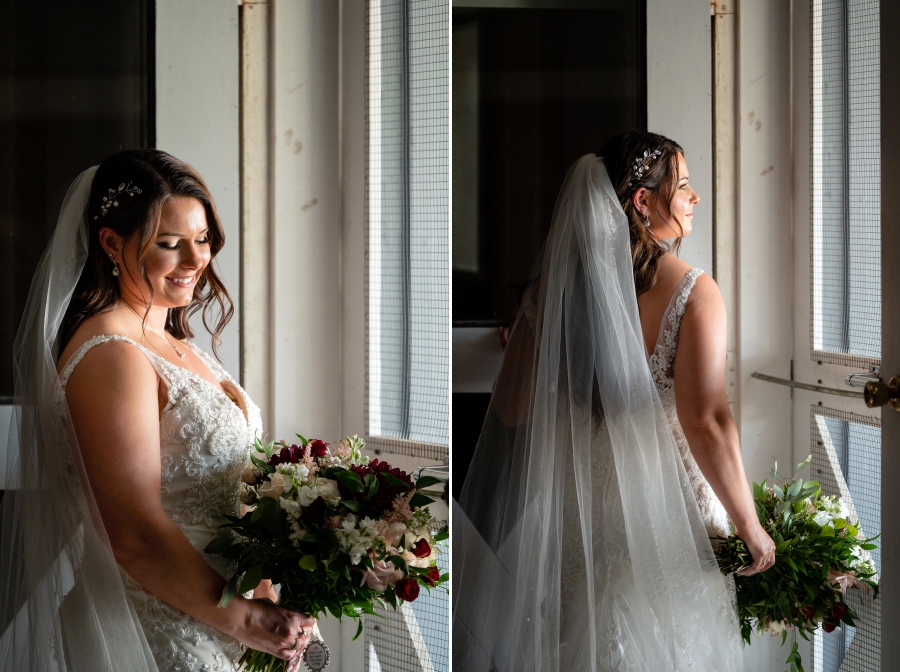 bride at Brookside Farm Wedding