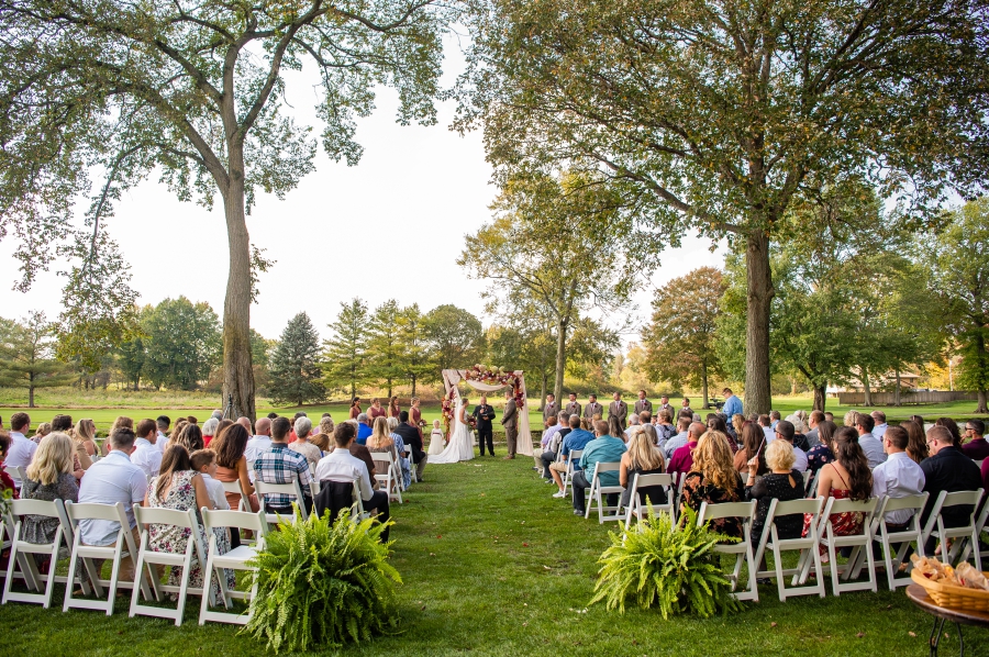 Fall Wedding at Sable Creek Event Center outdoor 