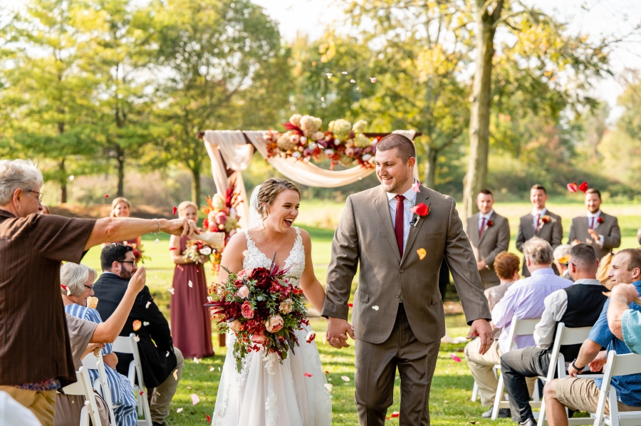 outdoor Fall Wedding at Sable Creek Event Center
