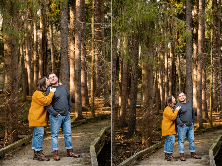  Cuyahoga Valley National Park Engagement Session in winter 