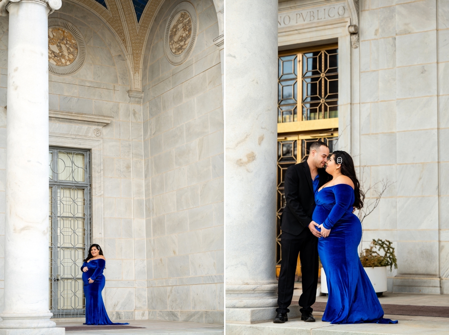 Youngstown Maternity Session at butler Art museum 