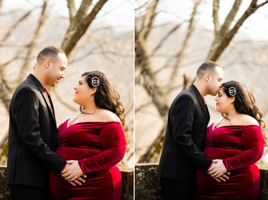 Youngstown Maternity Session in winter