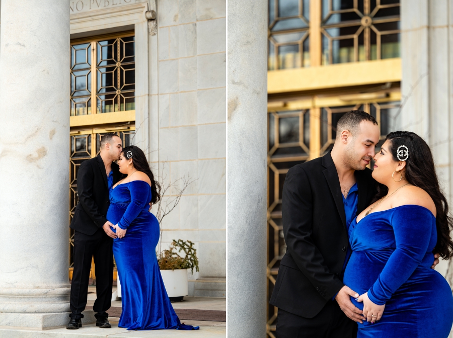 butler art museum, Youngstown Maternity Session 