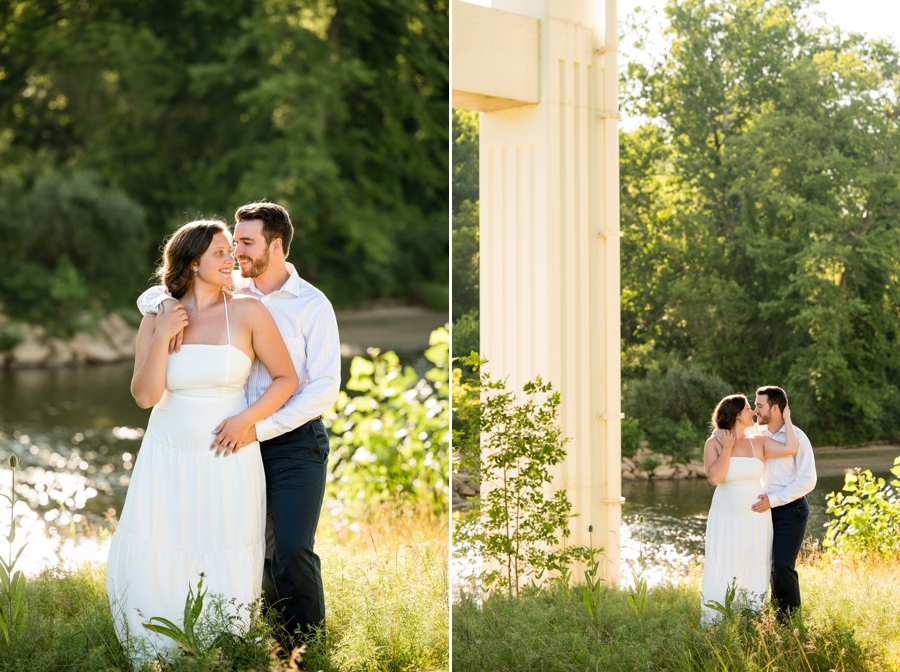 Peninsula Engagement Session at towpath 