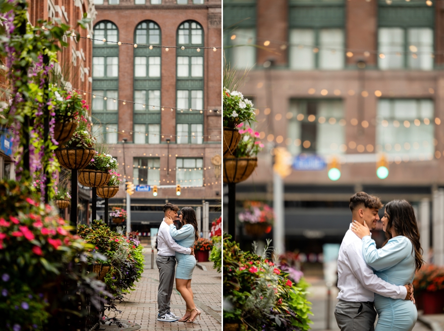 Cleveland Engagement Session on East 4th St. 