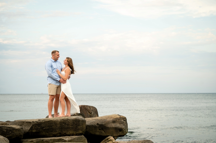 Cleveland Engagement Session at Edgewater Beach 