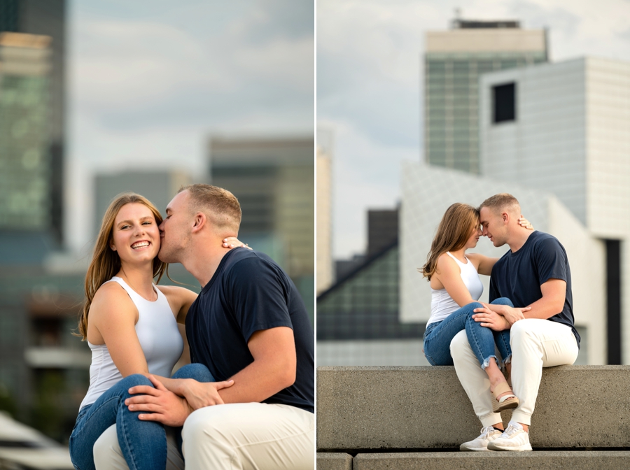 East 9th Street Cleveland Engagement Session 