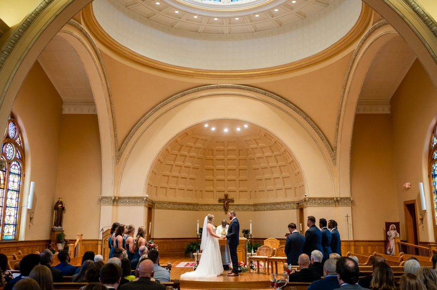 wedding at St. Francis of Assisi in Columbus OH