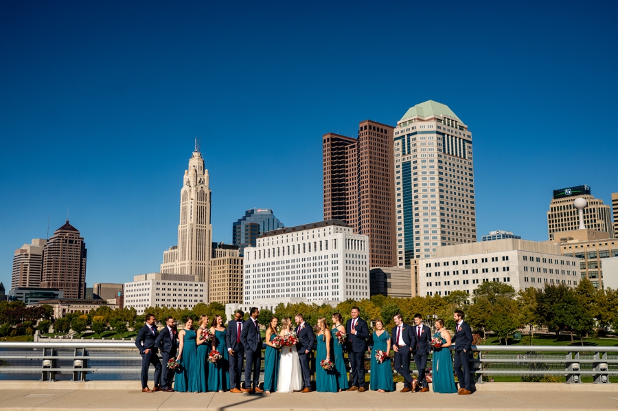 downtown Columbus wedding photos 