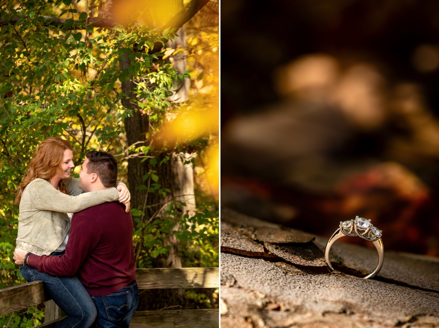 Fall engagement photos in Dublin OH 