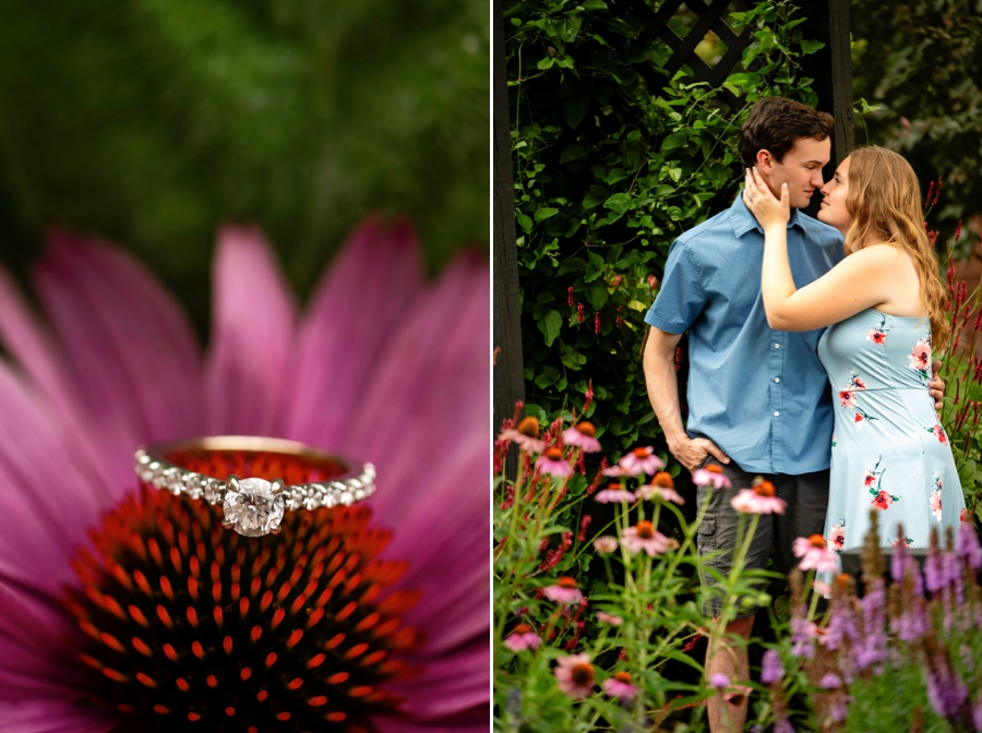 Canton OH Engagement Session at Canton Garden Center