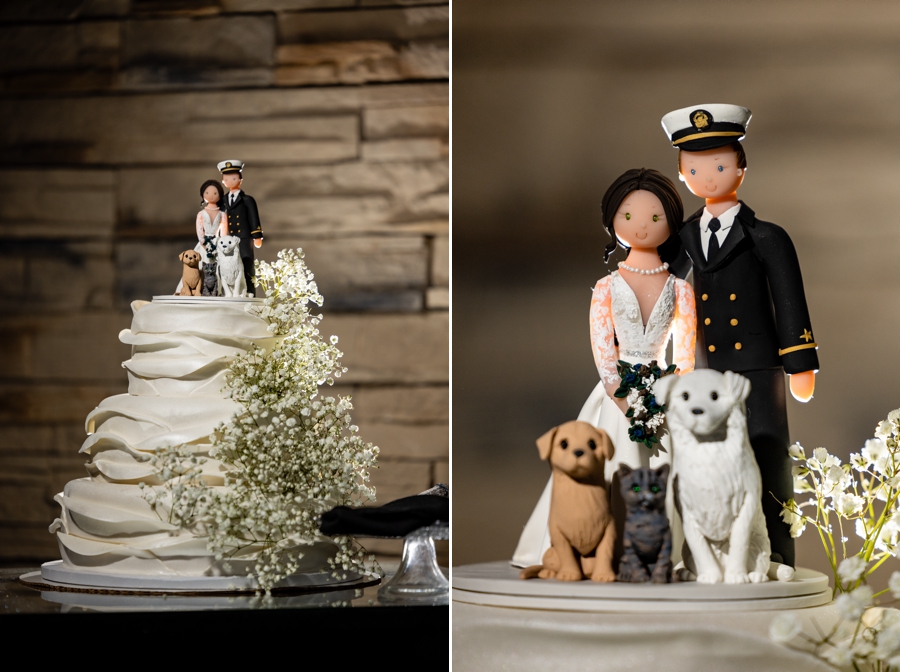 military wedding cake 