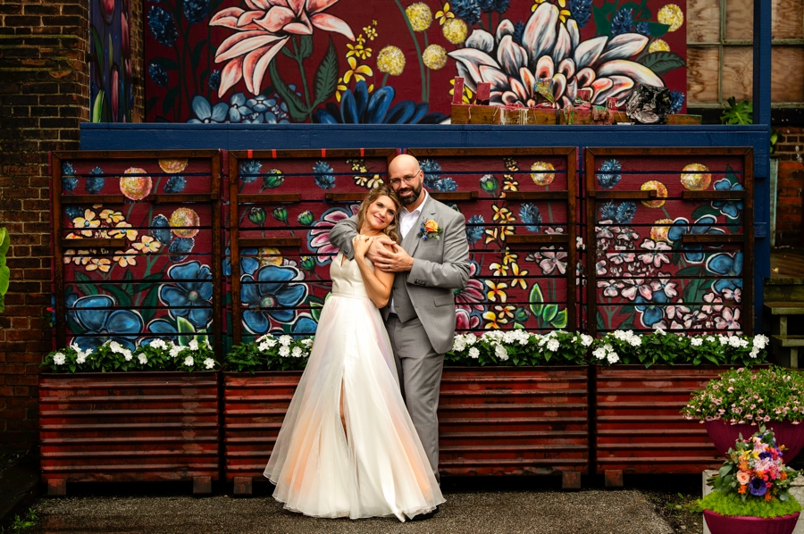 bride and groom 78th Street Studios Wedding