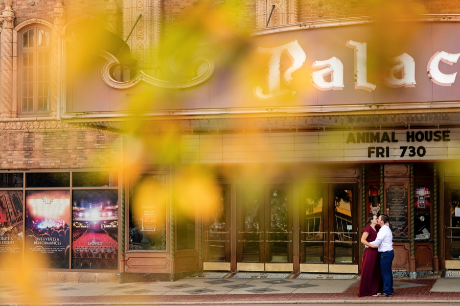 Palace Theater Downtown Canton Engagement Session