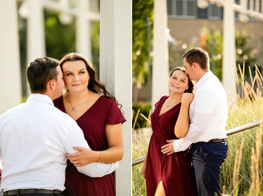 centennial plaza Downtown Canton Engagement Session
