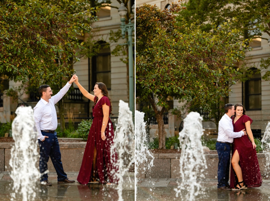Downtown Canton Engagement Session summer 
