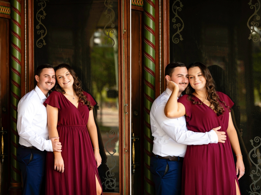 Downtown Canton Engagement Session at Palace Theater 