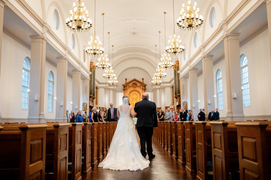 wedding ceremony at St. Paul's Episcopal Church 