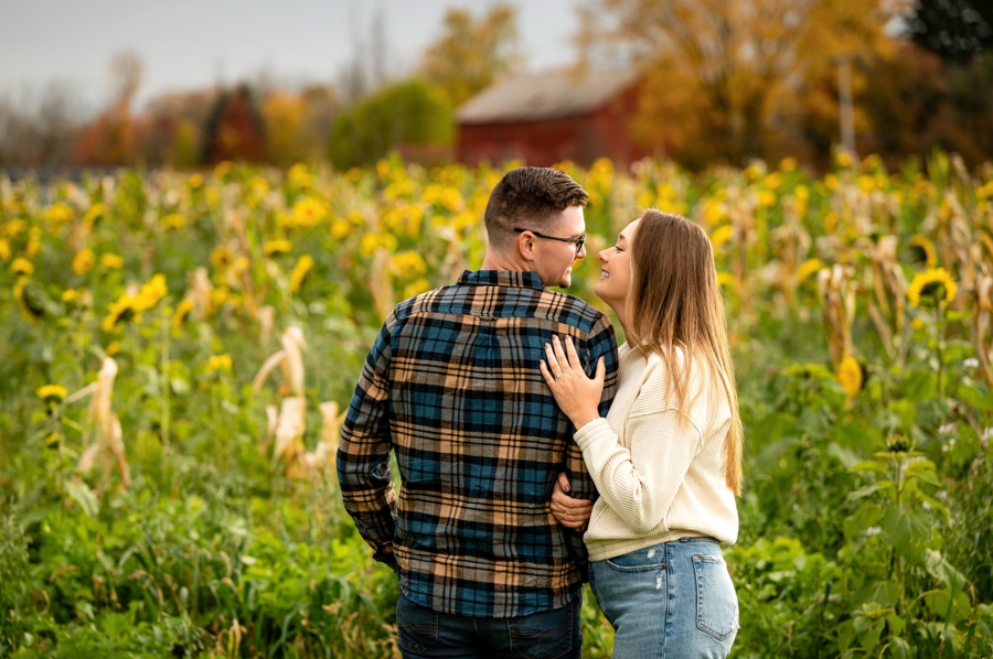 Fall At home engagement session