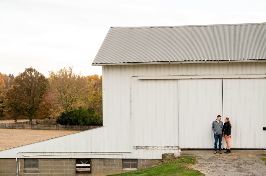 country At home engagement session