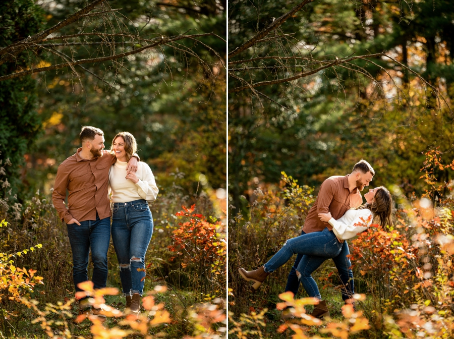 Fall Seiberling Nature Realm Engagement Session 