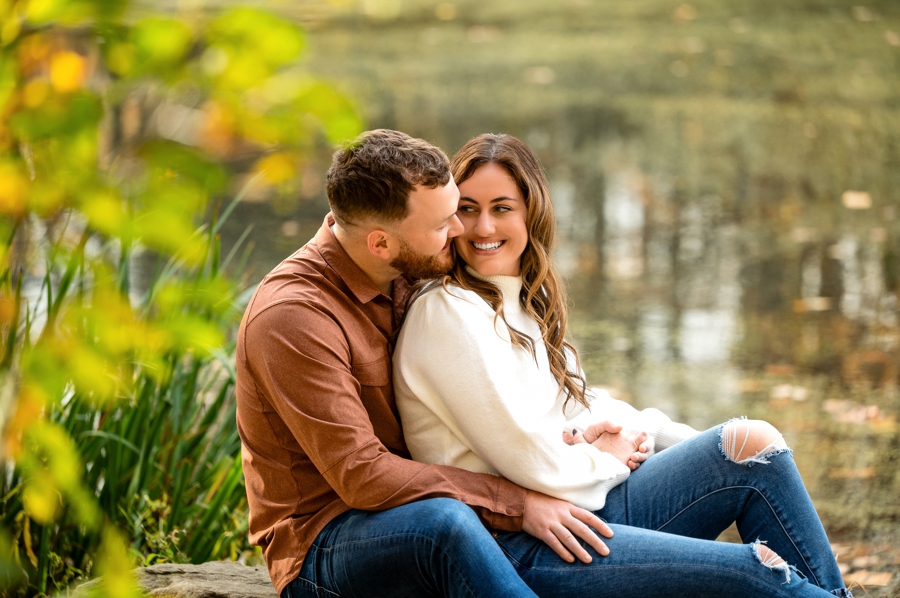 Seiberling Nature Realm Engagement Session in Fall 