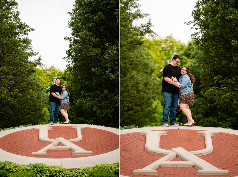 Spring University of Akron engagement session 