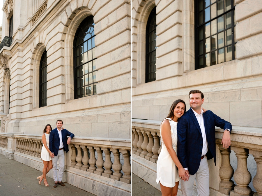 downtown Summertime Cleveland Engagement Session 