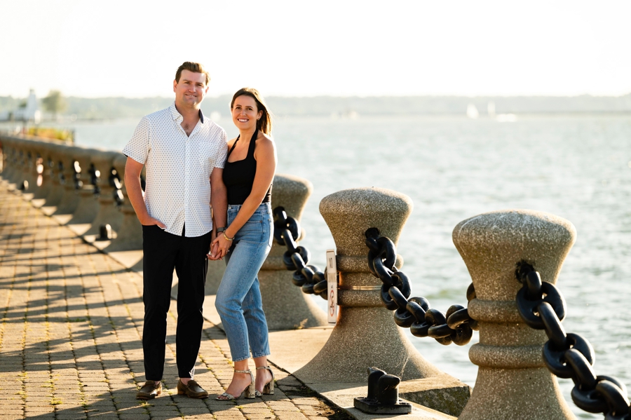 east 9th street pier engagement session 