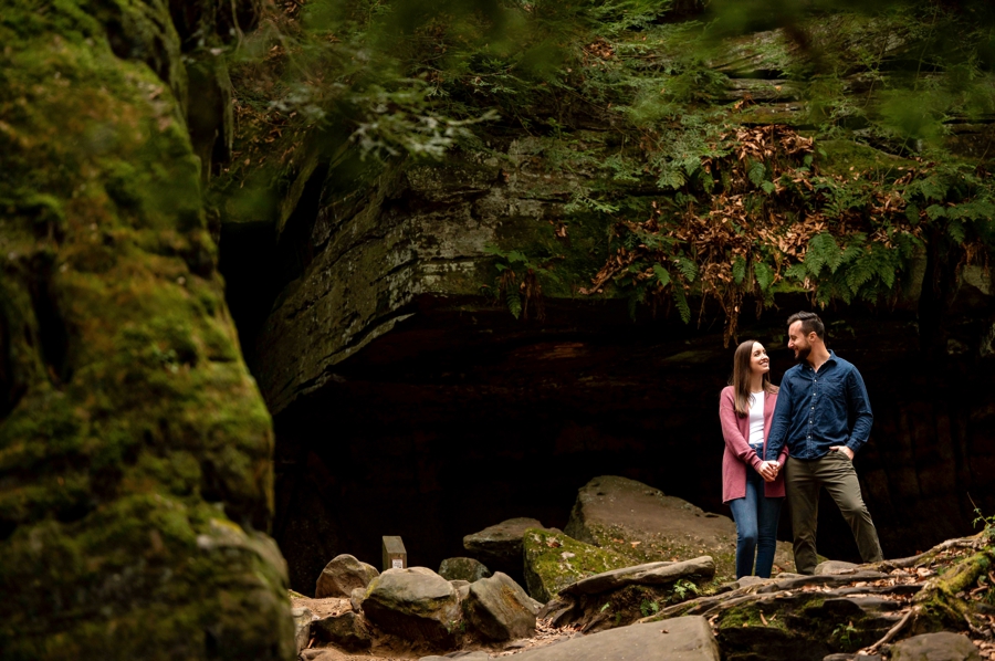 Fall Peninsula Engagement Session at The Ledges 