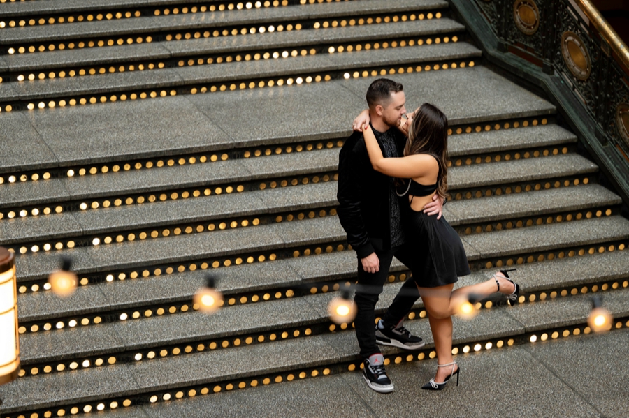 historic Arcade Downtown Cleveland Engagement Session 