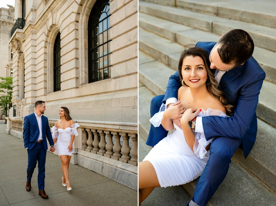 Downtown Cleveland Engagement Session 