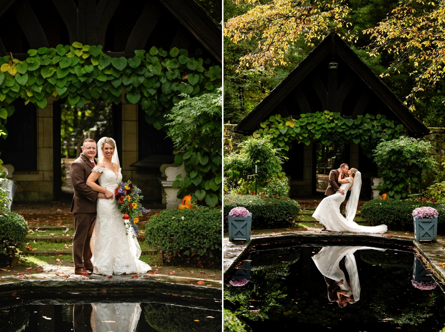 Fall wedding at Stan hywet hall and gardens 
