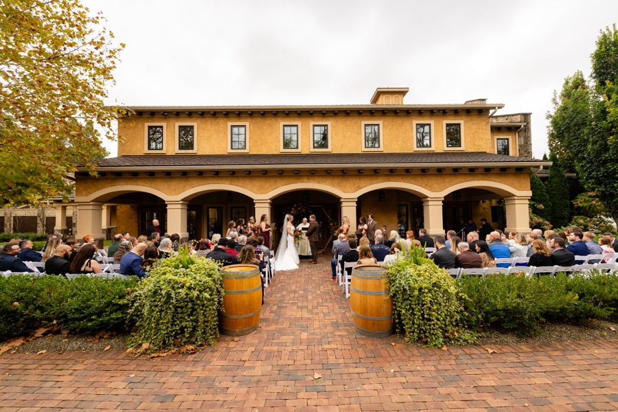 outdoor Gervasi Vineyard Fall Wedding