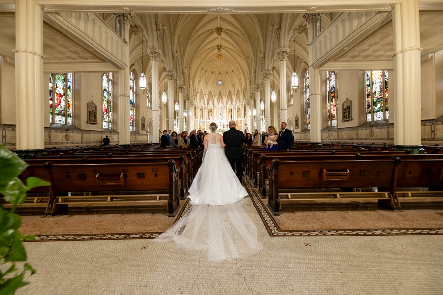 wedding at Saint Peter Catholic Church canton Ohio 