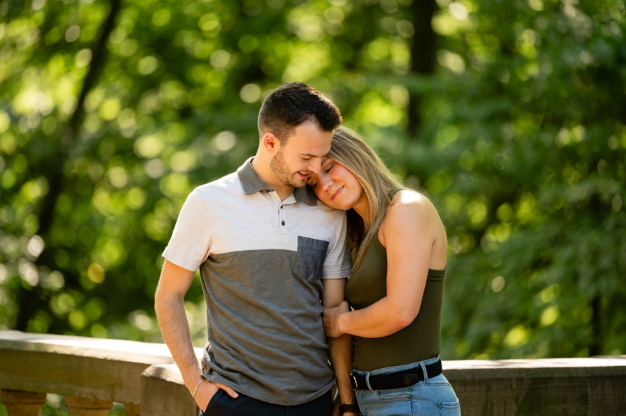 Summer Cleveland Engagement Session at the Cultural Gardens